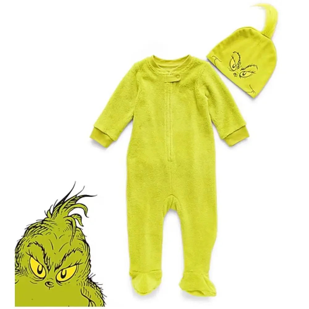 The Grinch fleece 24m pajamas